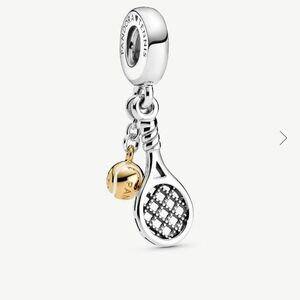 Pandora Tennis Racket and Ball Charm